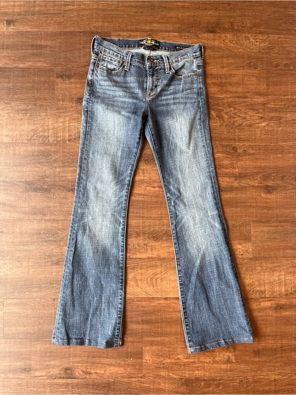 Lucky Brand Brooke Flare Blue Denim Stretch Jeans Womens Size 2/26